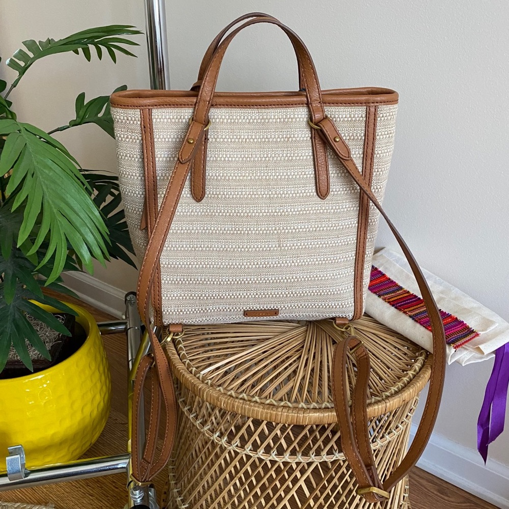 FOSSIL Camilla Boho Convertible Woven Backpack - Picture 13 of 14